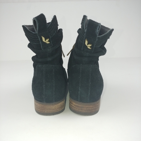 Koolaburra by UGG Lorelei Slouchy Ankle Boot Womens 5 Black Nubuck NWOB - Picture 3 of 10